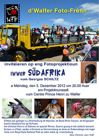 WFF affiche Sudafrika 121203